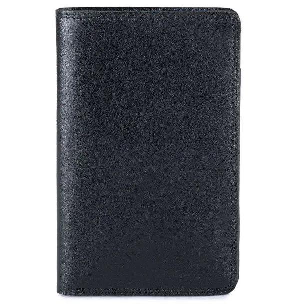 Men's Bi-colour Mini Bi-Fold Wallet Black-Blue | Mywalit Fashion