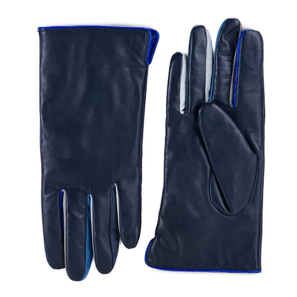 Short Gloves (Size 7) Blue | Mywalit Fashion