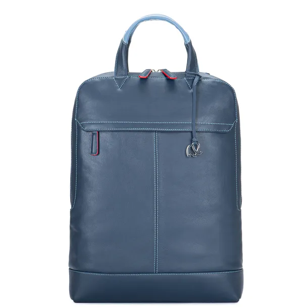 Slim Leather Backpack Royal | Mywalit Cheap