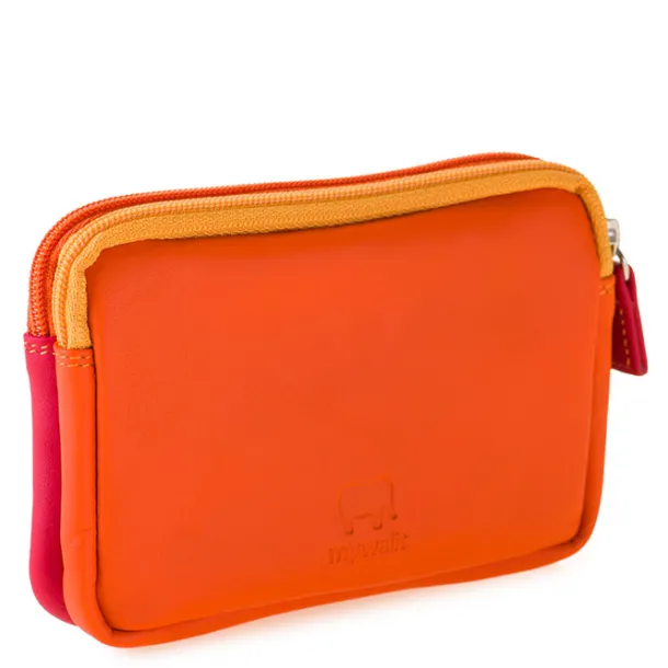 Small Leather Double Zip Purse Jamaica | Mywalit Online