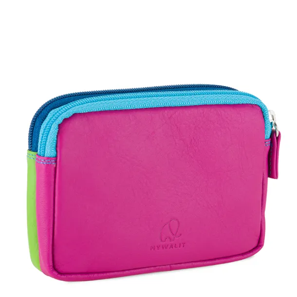 Small Leather Double Zip Purse Liguria | Mywalit Flash Sale